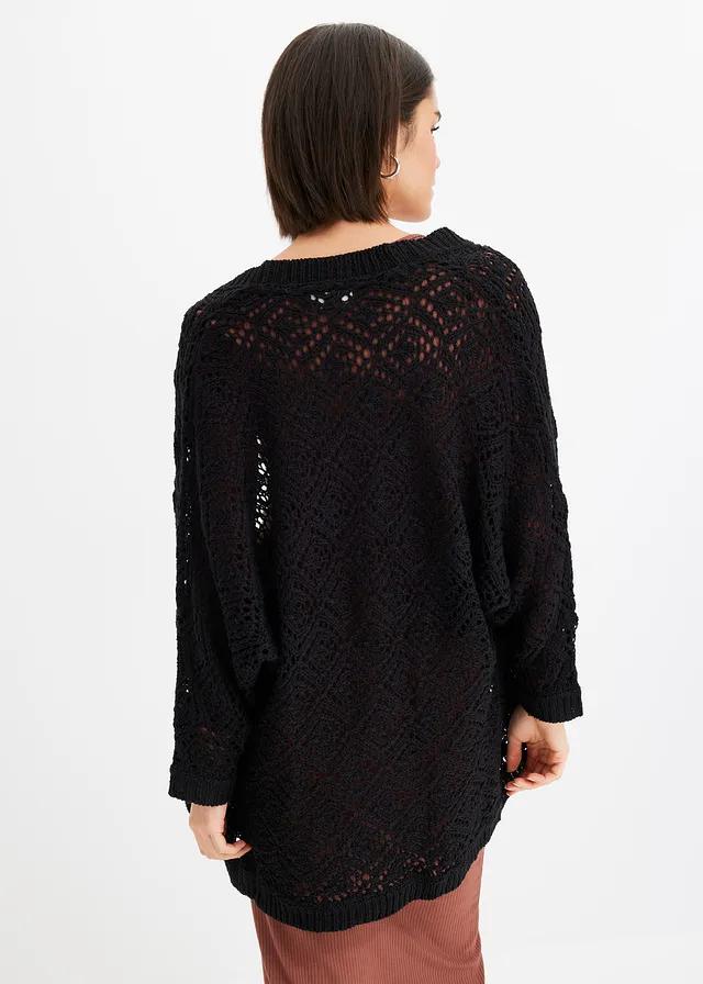 SWETER BEZ ZAPIĘCIA O SPLOCIE