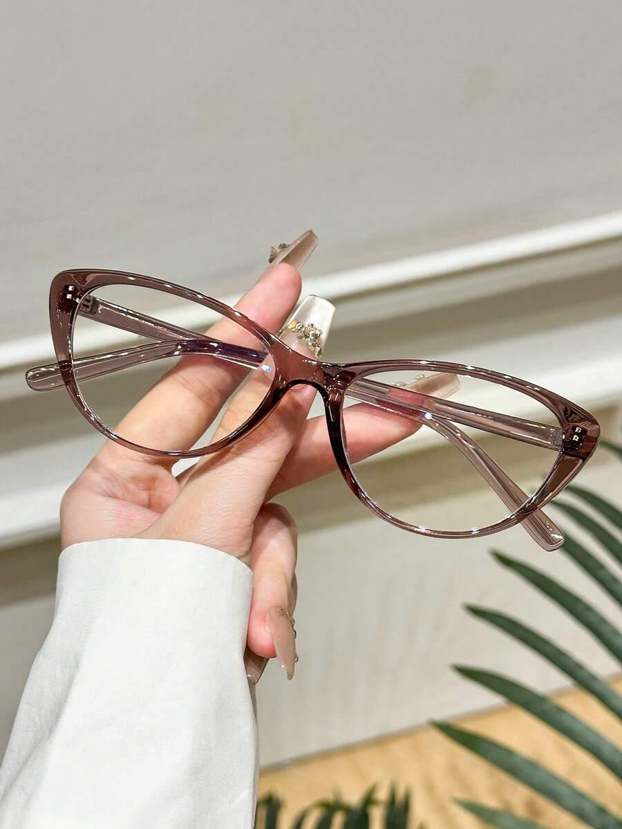 BRĄZOWE OKULARY ZERÓWKI