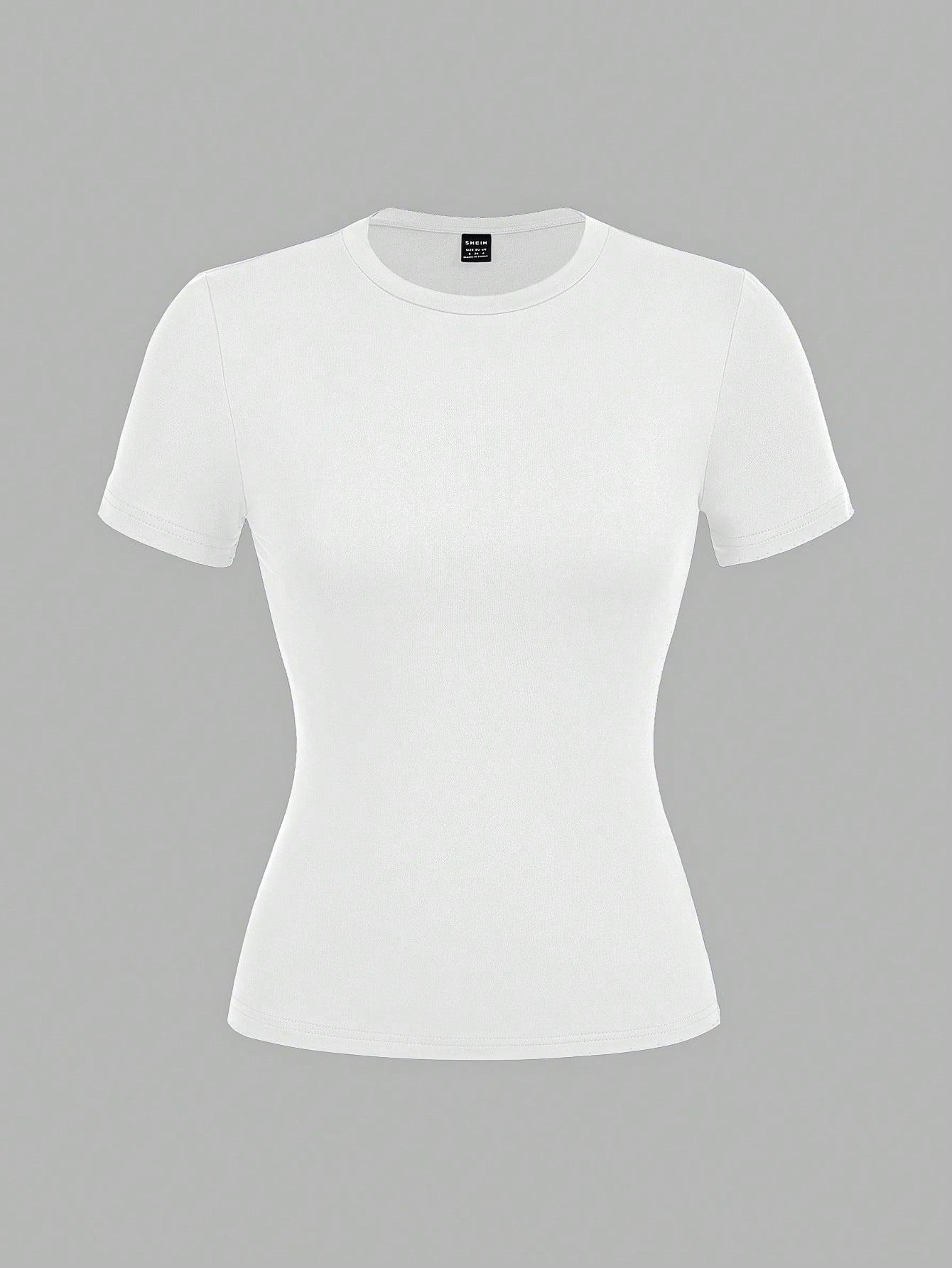 GŁADKI T-SHIRT OKRĄGŁY DEKOLT 3-PACK