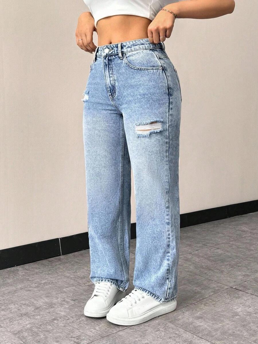 NIEBIESKIE SPODNIE JEANS