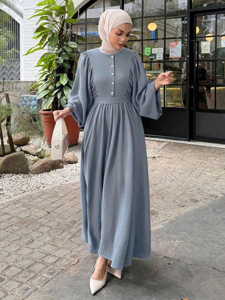 SUKIENKA MAXI DŁUGI RĘKAW
