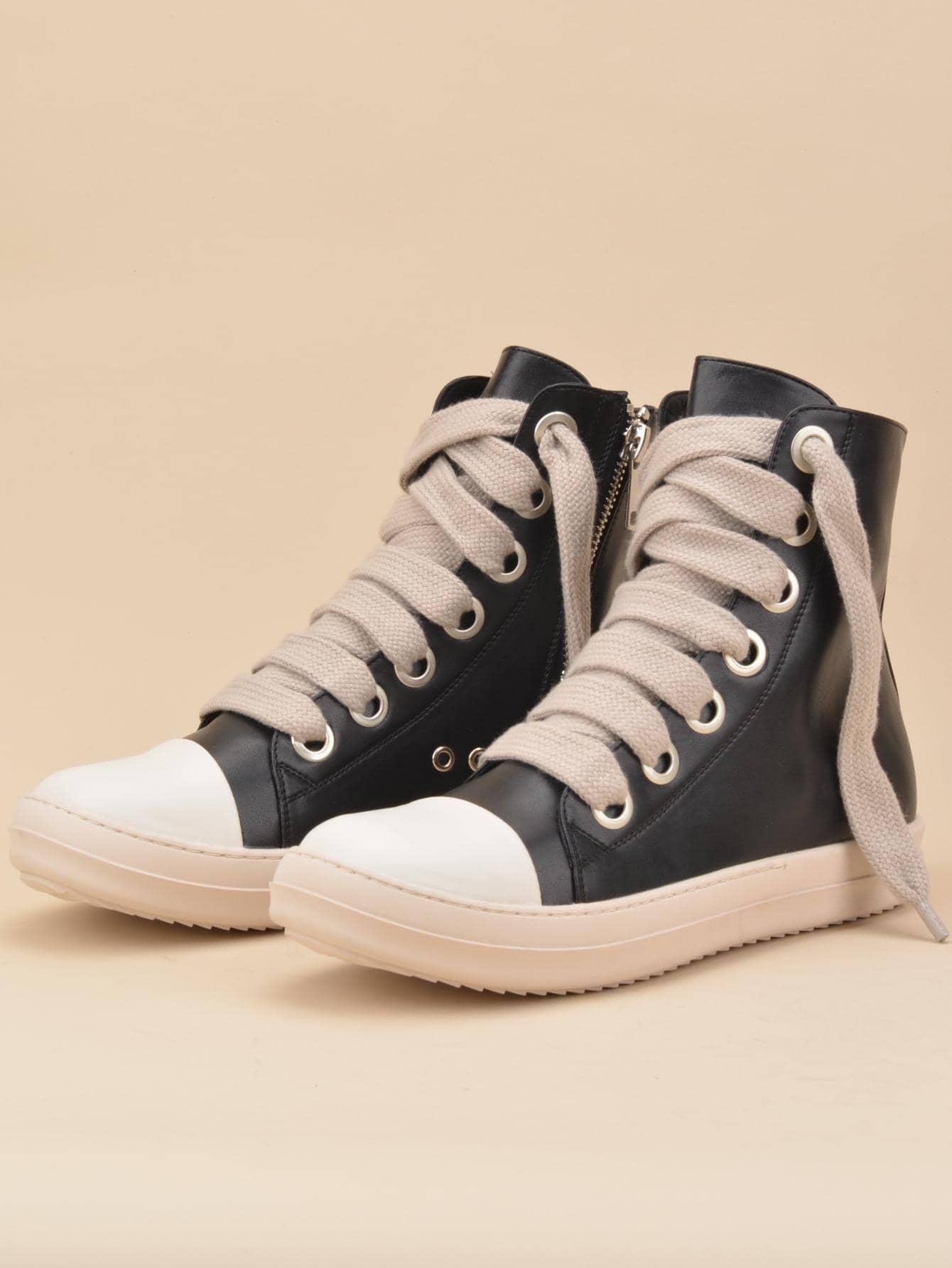 czarne trampki za kostkę