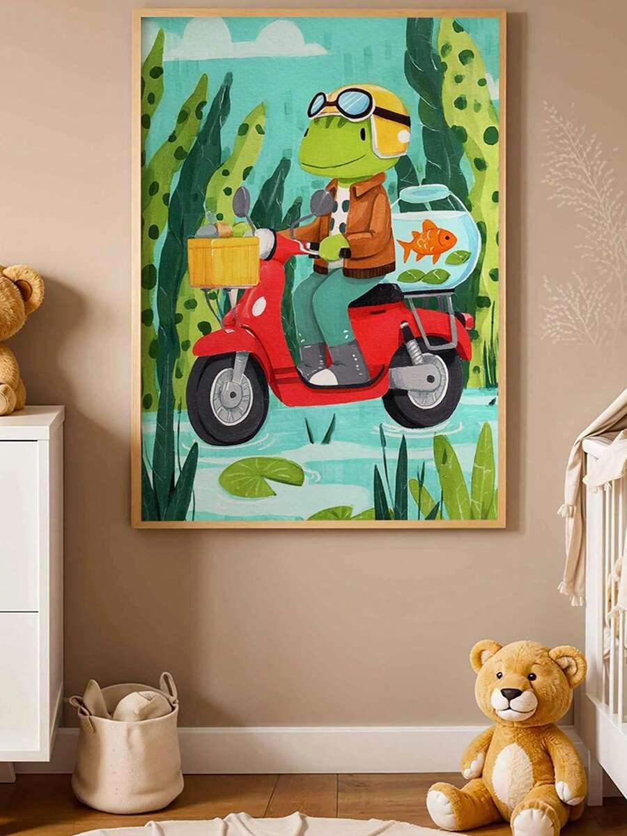 plakat bez ramy żaba 