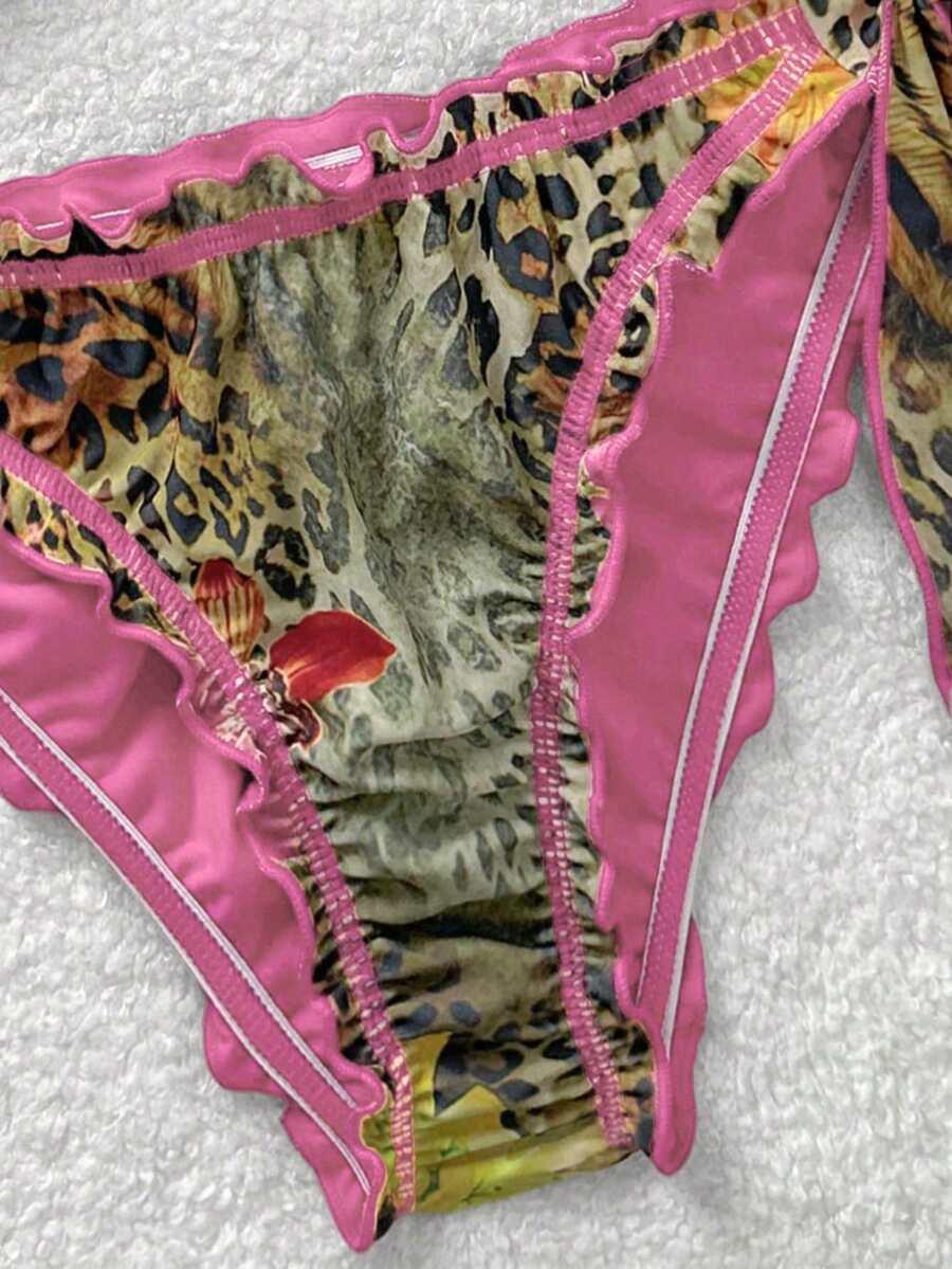 DWUCZĘŚCIOWY STRÓJ KĄPIELOWY ANIMAL PRINT 