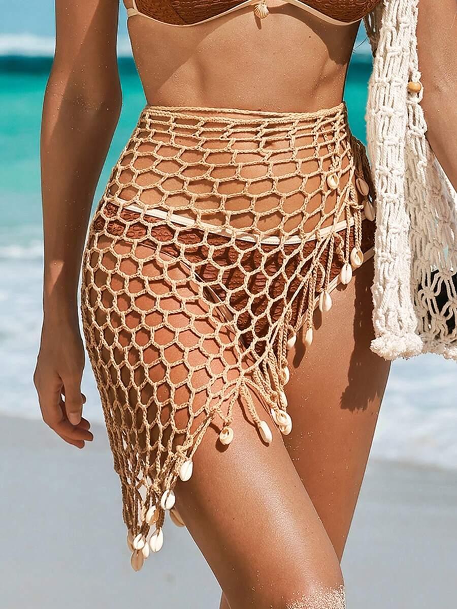 AŻUROWY SARONG MUSZELKI 