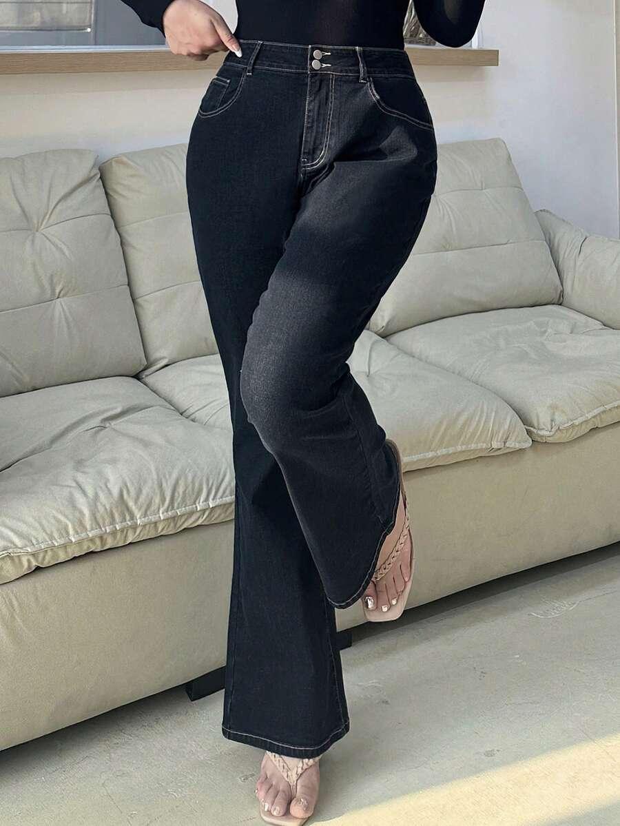 SPODNIE JEANS DZWONY