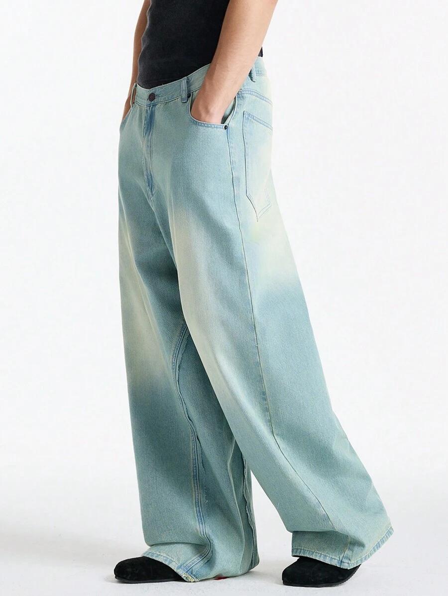 szerokie spodnie jeans