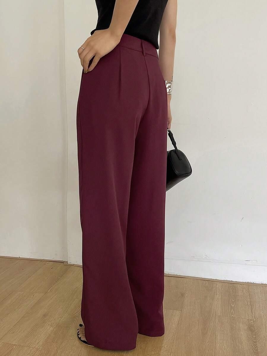 BORDOWE eleganckie spodnie