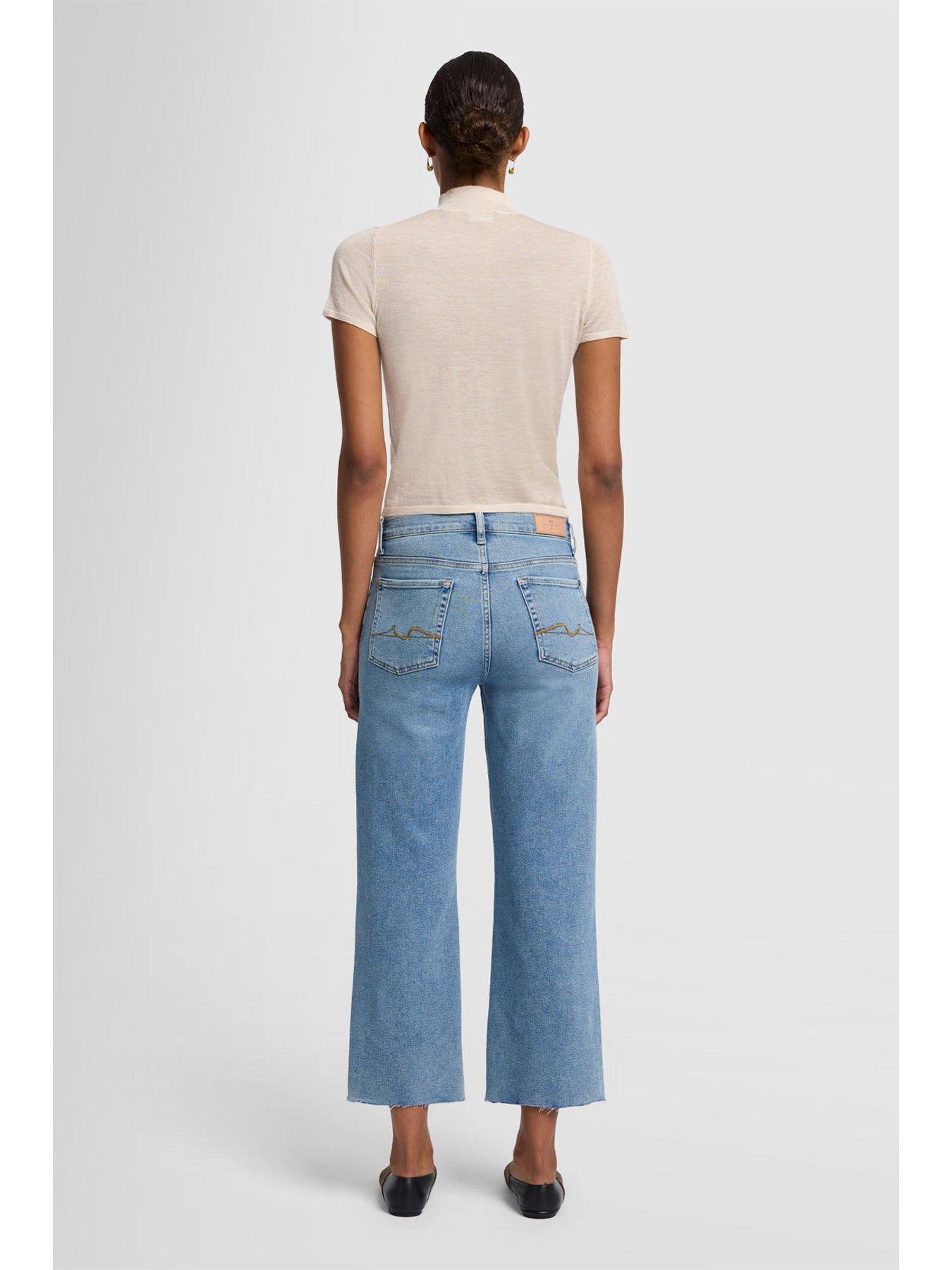 7 FOR ALL MANKIND JEANSY Z SUROWYM WYKOŃCZENIEM JSWJ1200AU