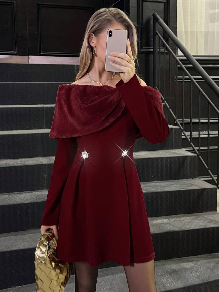 czerwona mini sukienka 