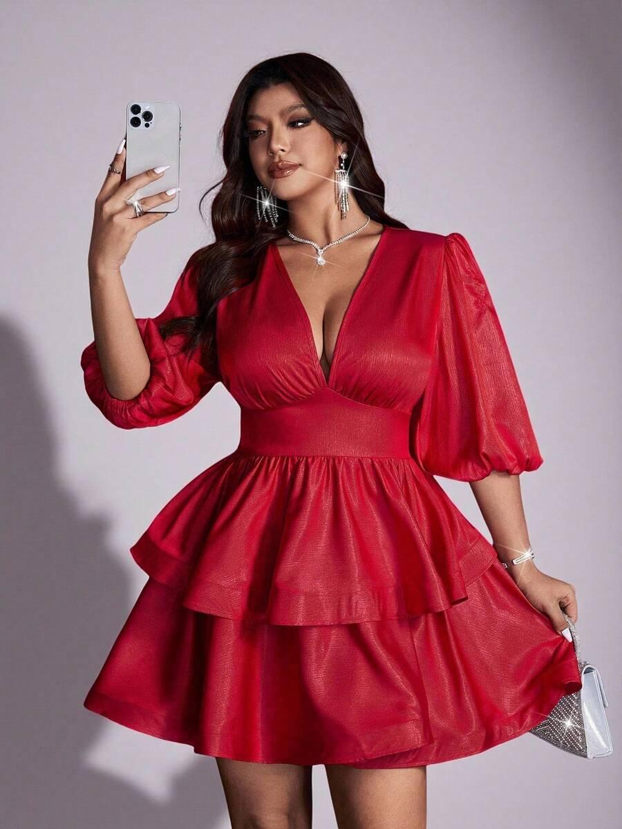 CZERWONA MINI SUKIENKA