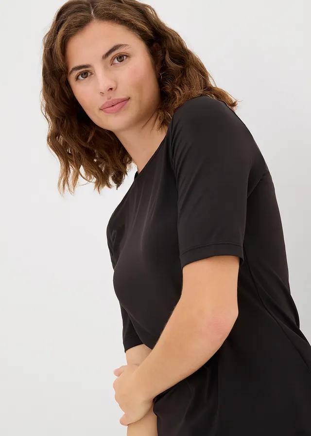 czarna bluzka casual