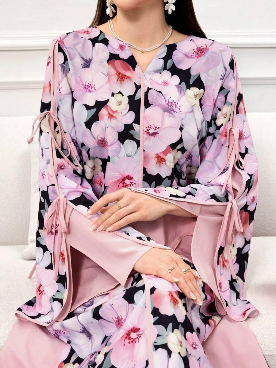 SUKIENKA W KWIATY MAXI 