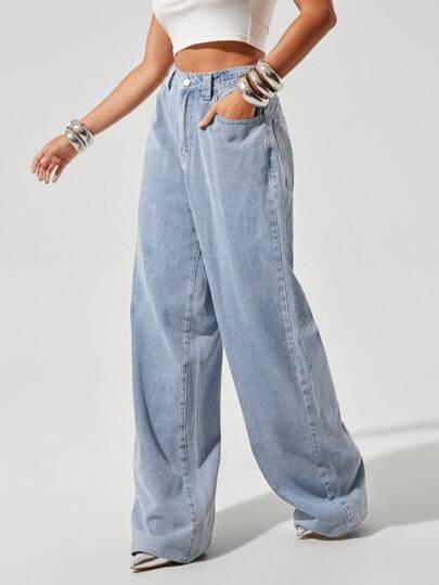 NIEBIESKIE SPODNIE JEANS