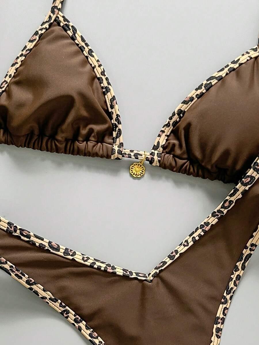 DWUCZĘŚCIOWY STRÓJ KĄPIELOWY ANIMAL PRINT