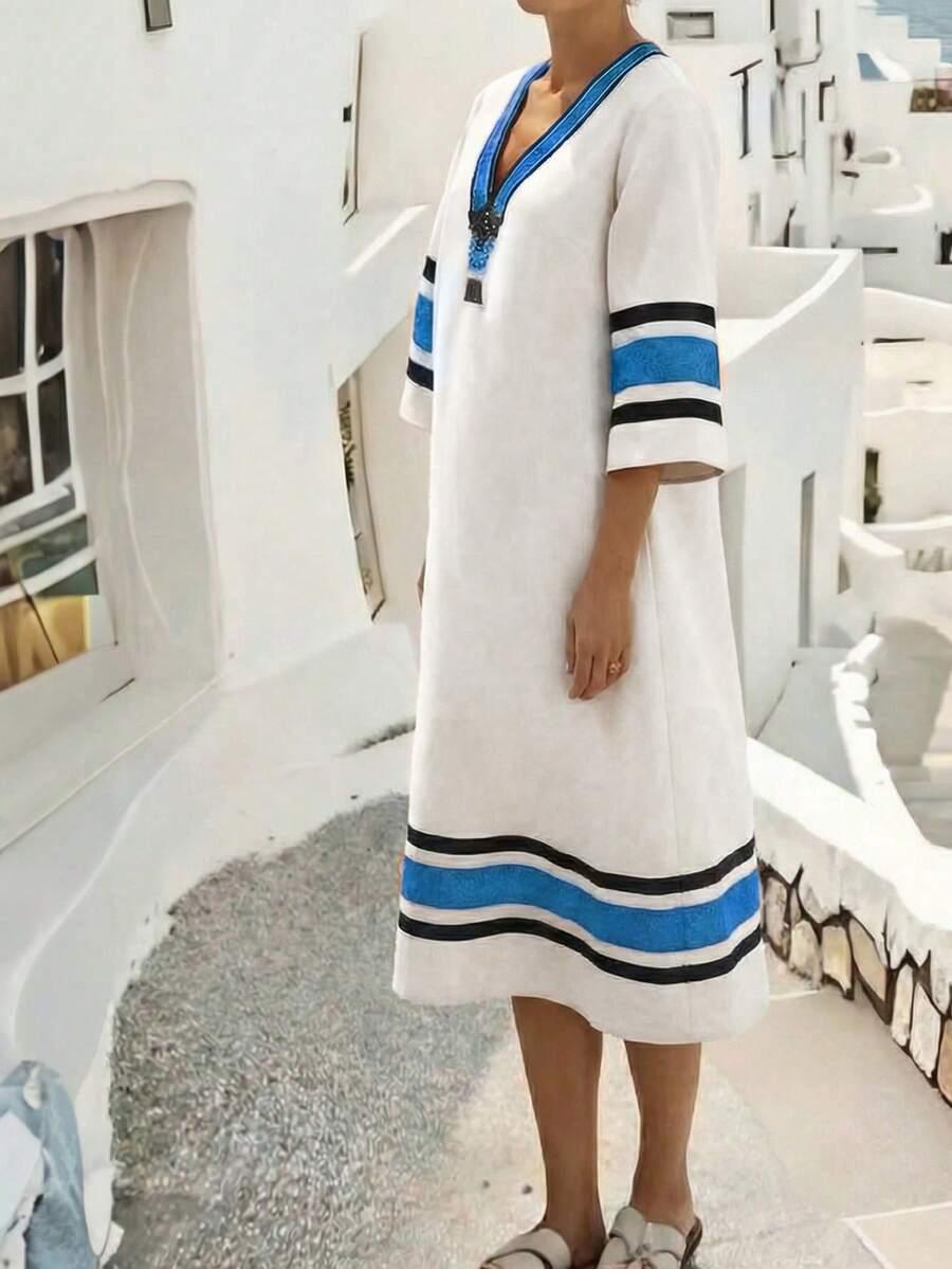 sukienka v neck