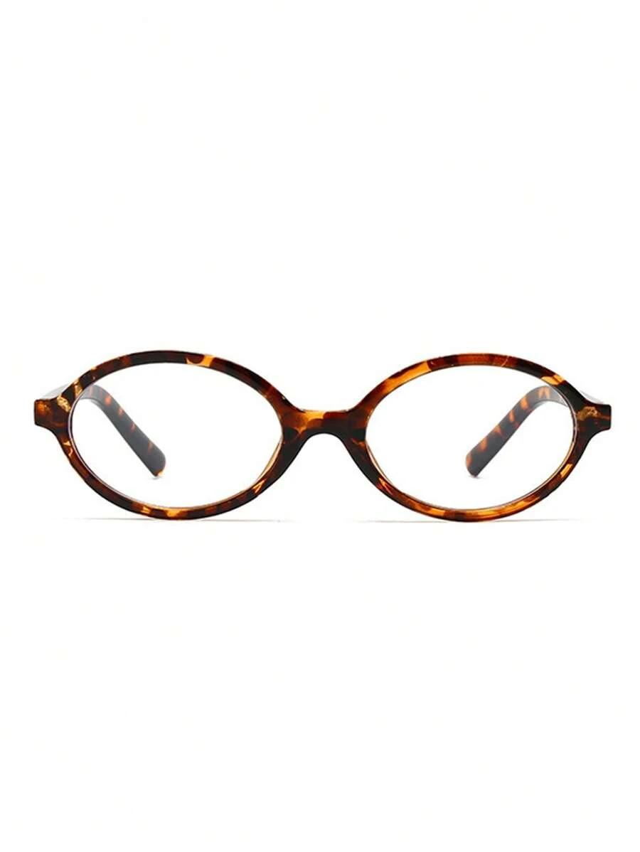 okulary zerówki leopard print