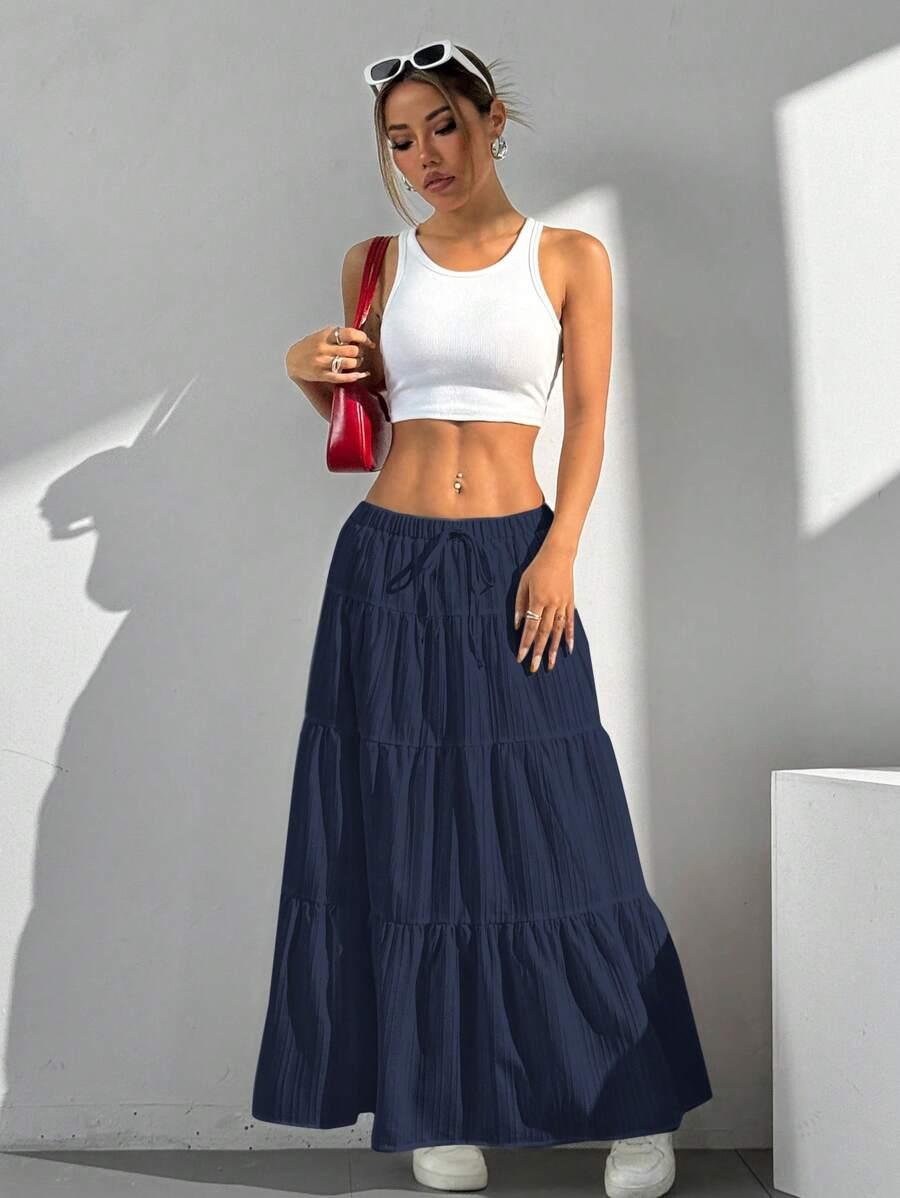 SPÓDNICA MAXI ROZKLOSZOWANA