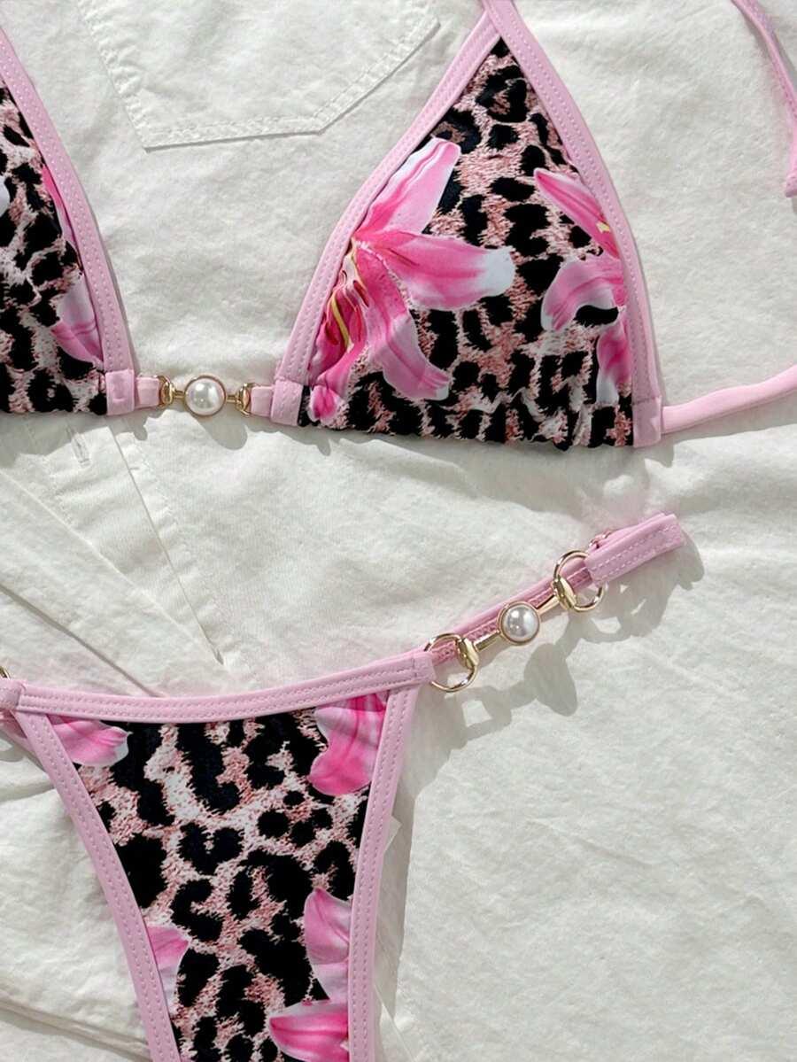 DWUCZĘŚCIOWY STRÓJ KĄPIELOWY ANIMAL PRINT