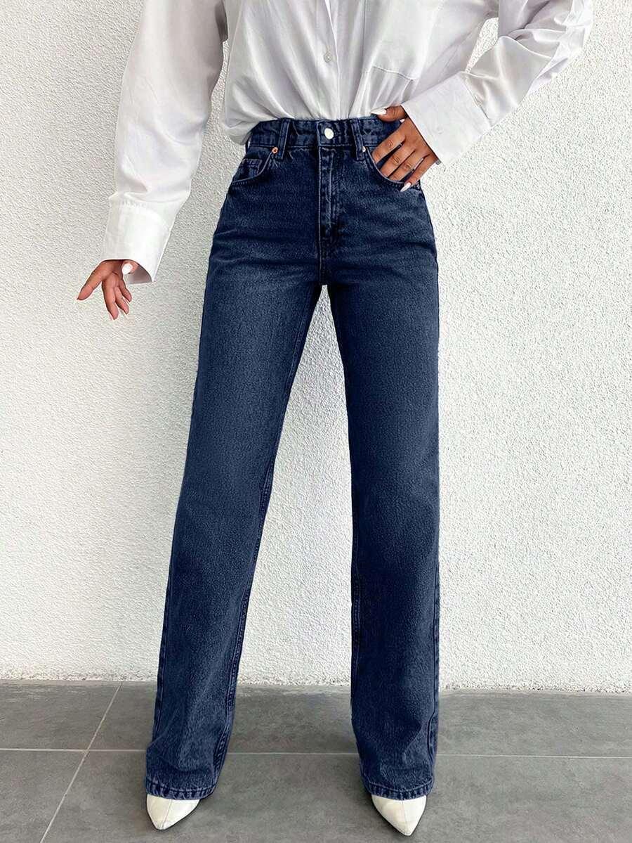 NIEBIESKIE SPODNIE JEANS