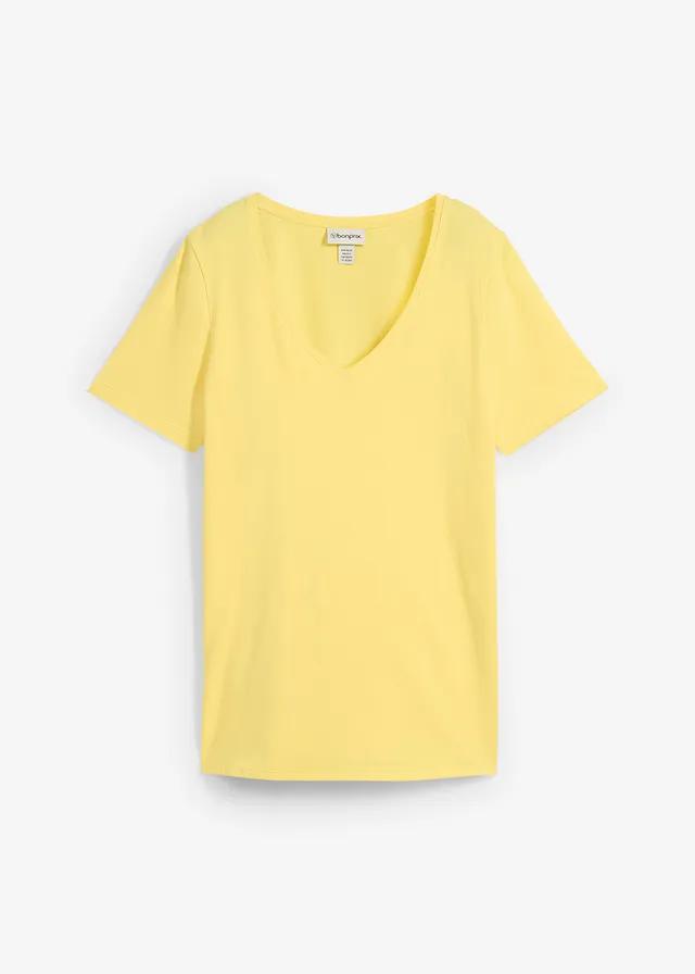 T-SHIRT DAMSKI BAWEŁNA DEKOLT OKRĄGŁY