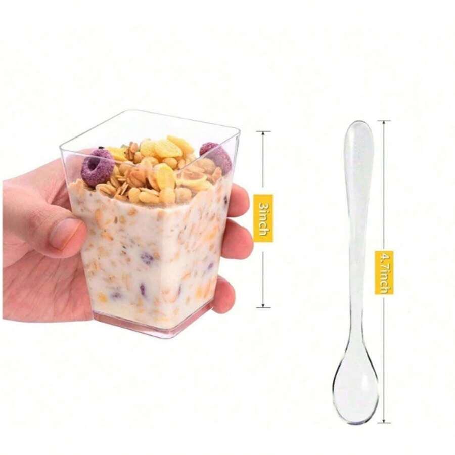 plastikowe kubeczki na deser 25szt