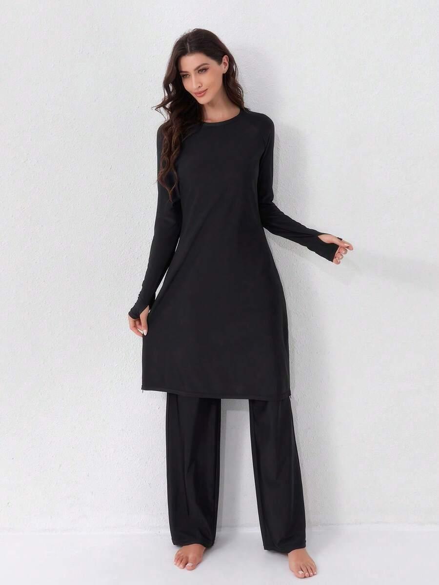 dwuczęściowy strój kąpielowy burkini