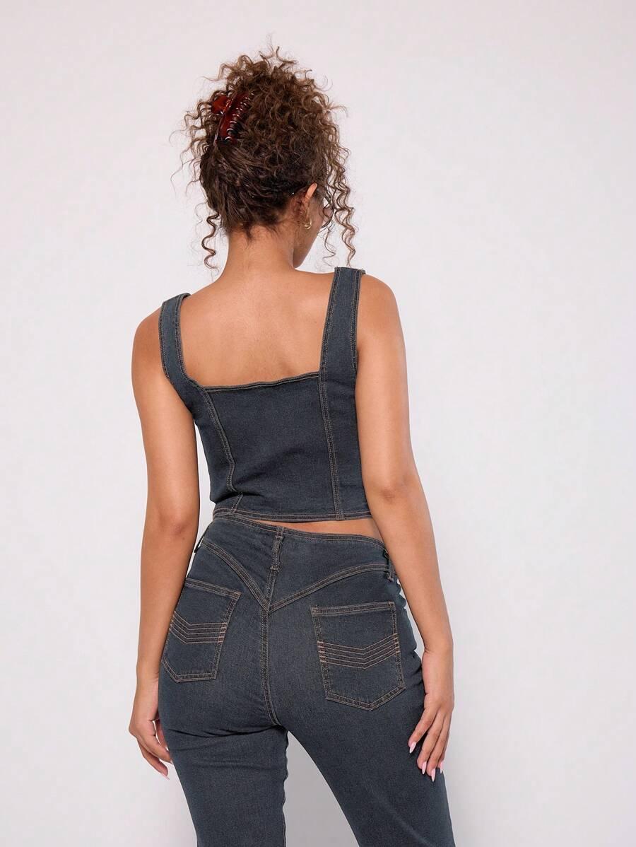 TOP JEANSOWY DAMSKI