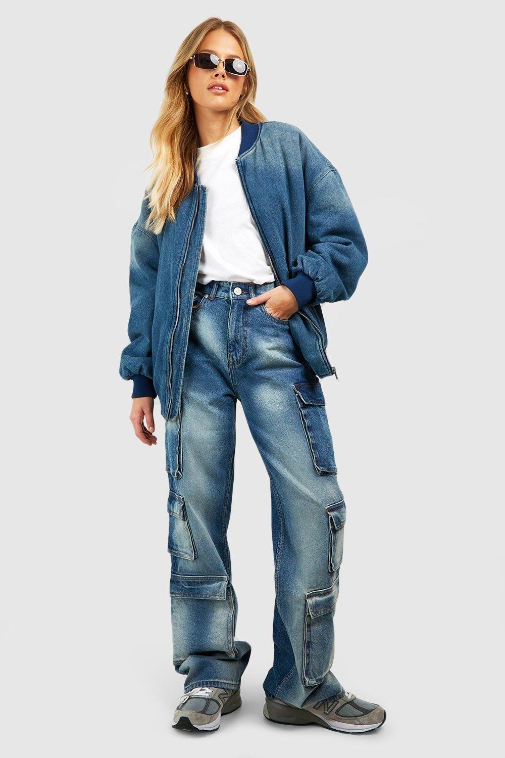 niebieskie spodnie jeans kieszenie