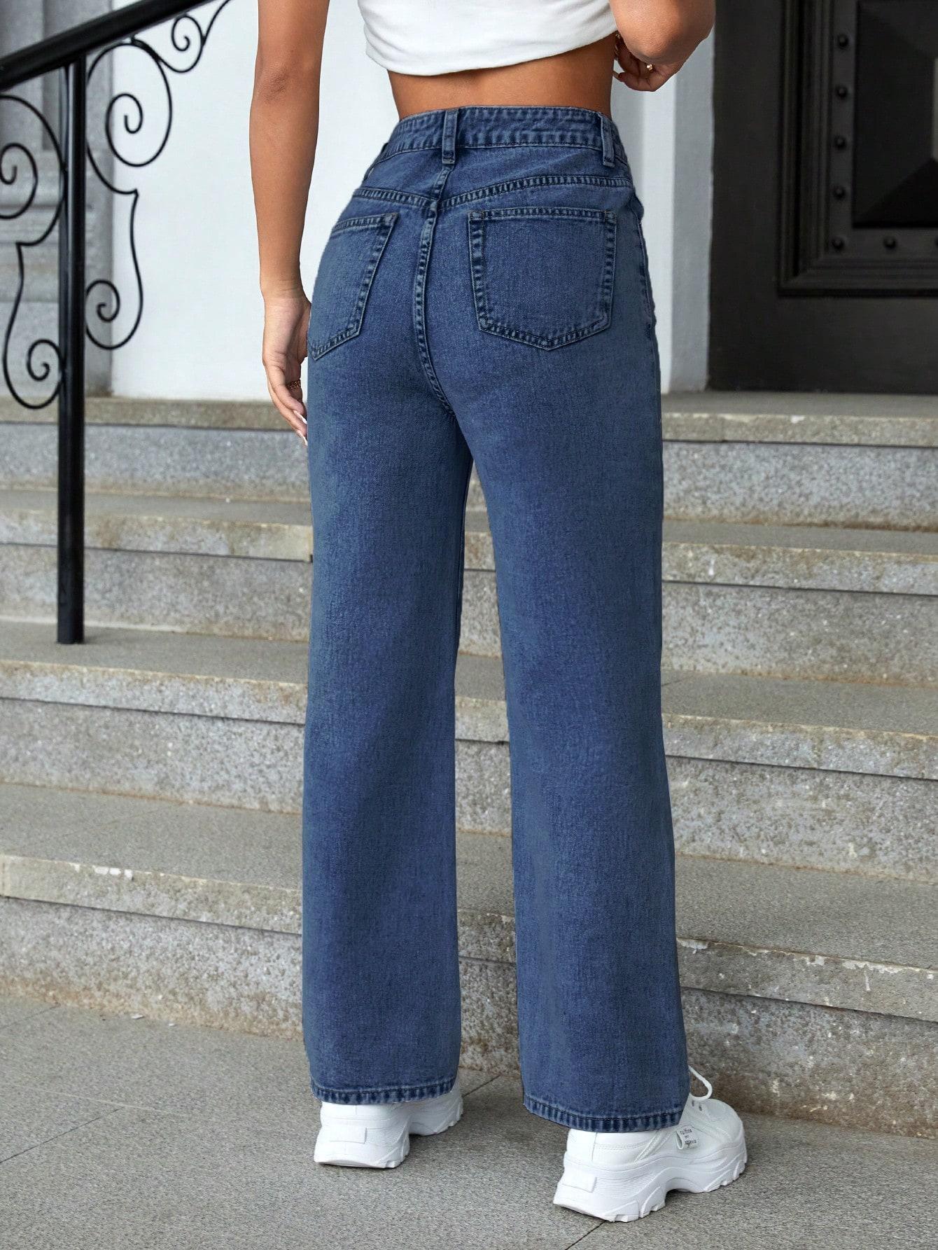 NIEBIESKIE SPODNIE JEANS 