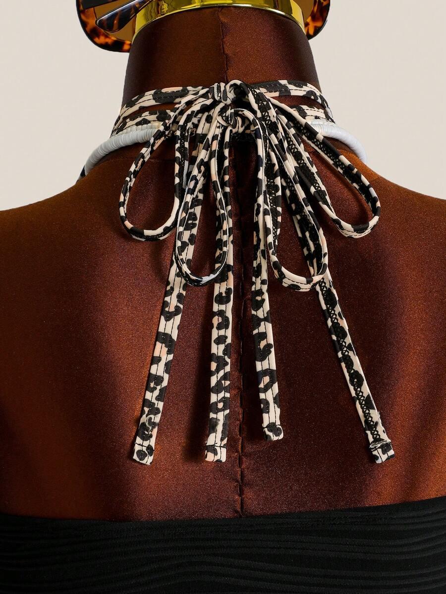 DWUCZĘŚCIOWY STRÓJ KĄPIELOWY ANIMAL PRINT