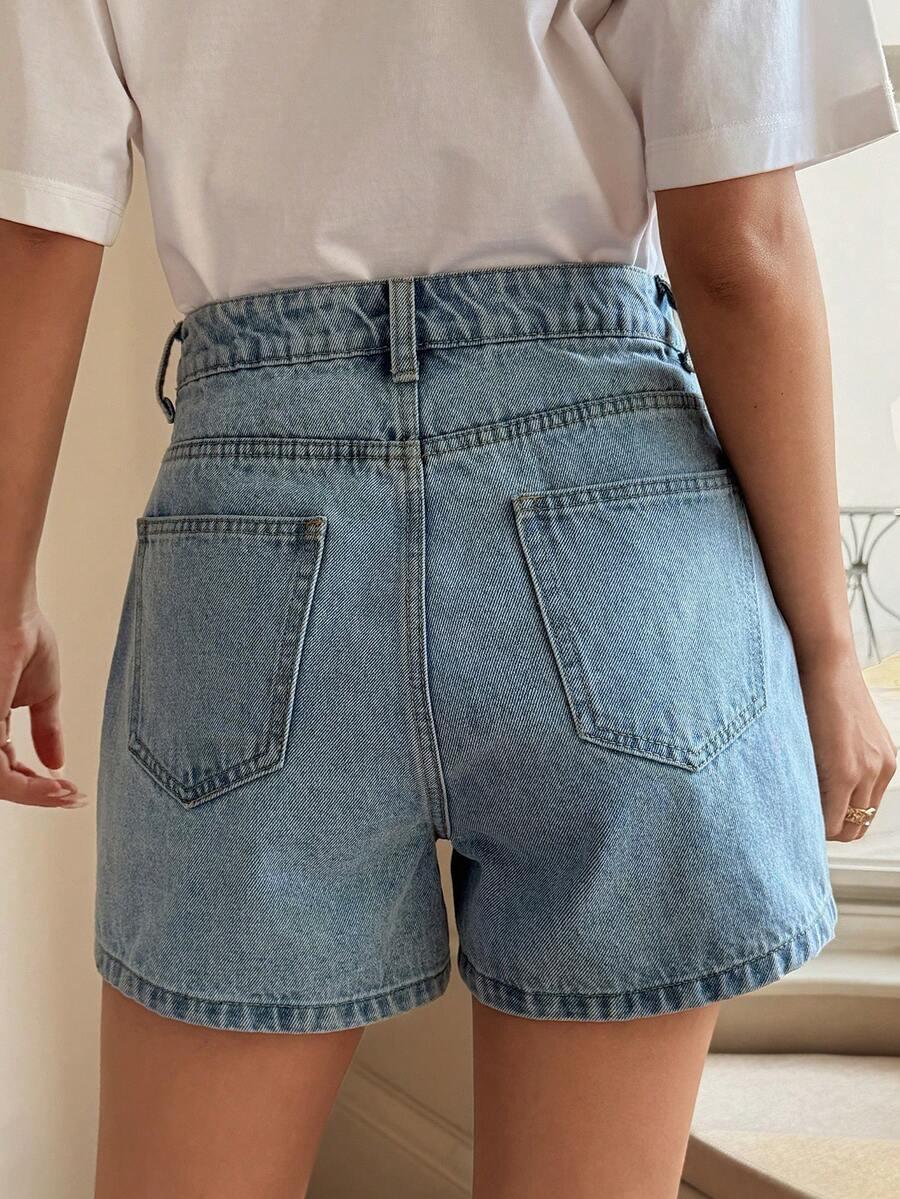 NIEBIESKIE SPODENKI JEANS