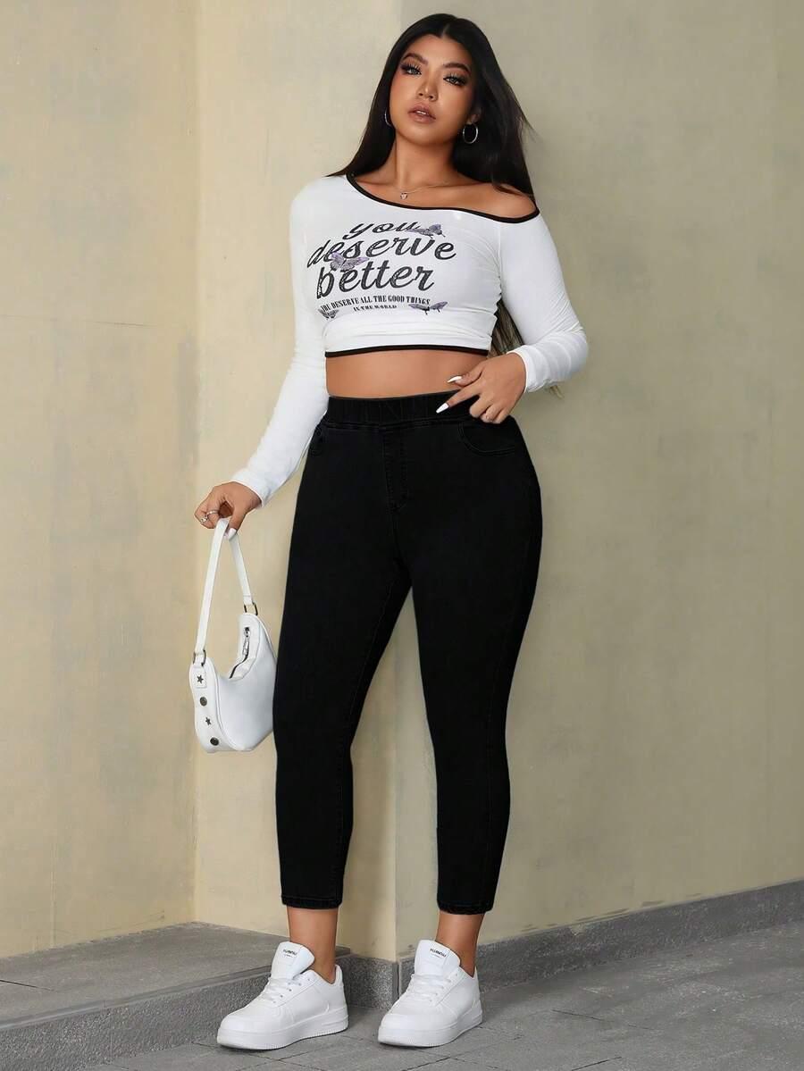 czarne spodnie jeans