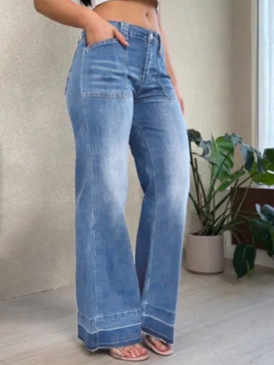 NIEBIESKIE SPODNIE JEANS
