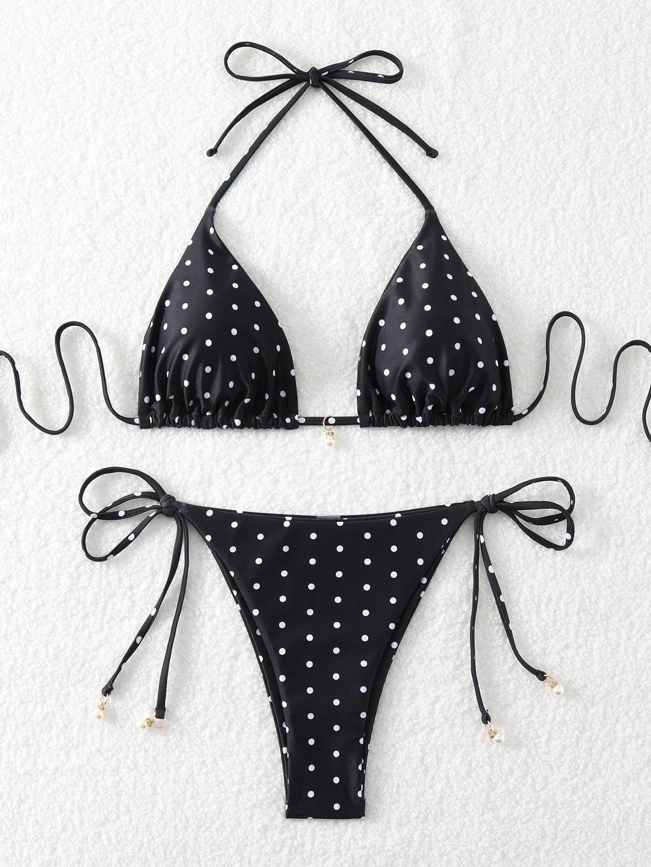 DÓŁ OD BIKINI W KROPKI
