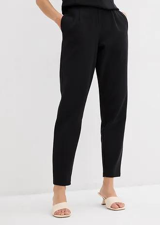 BAWEŁNIANE SPODNIE CASUAL 7/8 WYSOKI STAN 