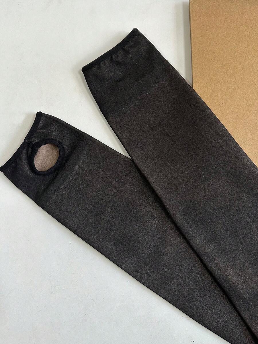 CZARNE OCIEPLANE LEGGINSY