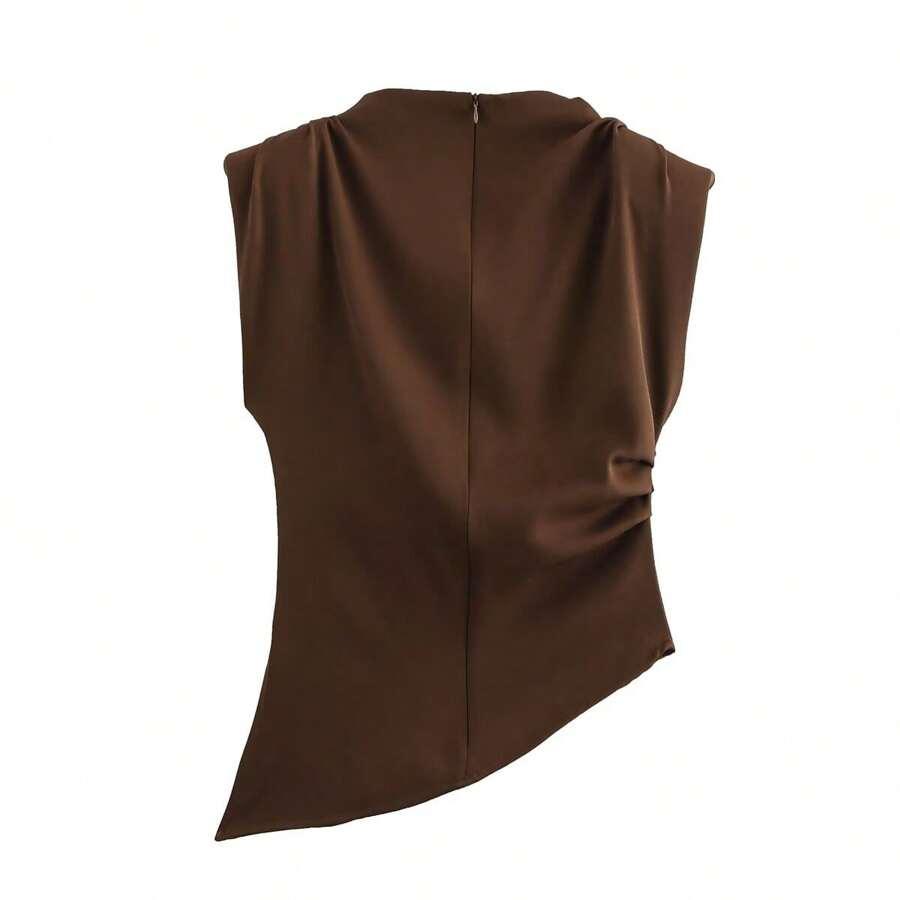 ELEGANCKA BLUZKA Z KRÓTKIM RĘKAWEM