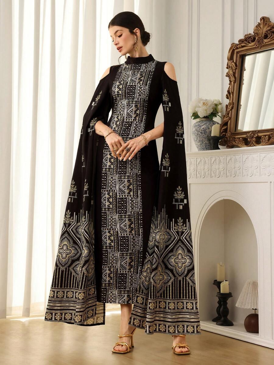 Maxi sukienka print