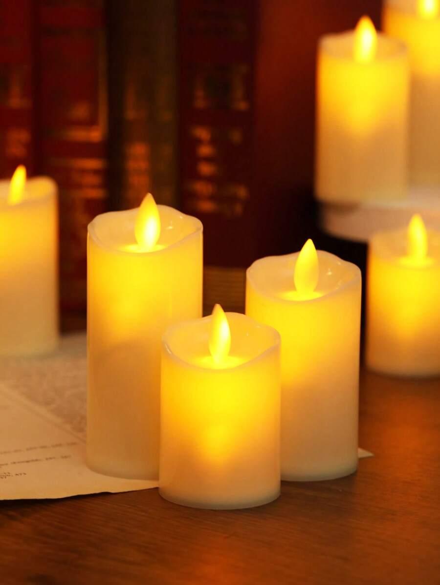 żółta świeca led