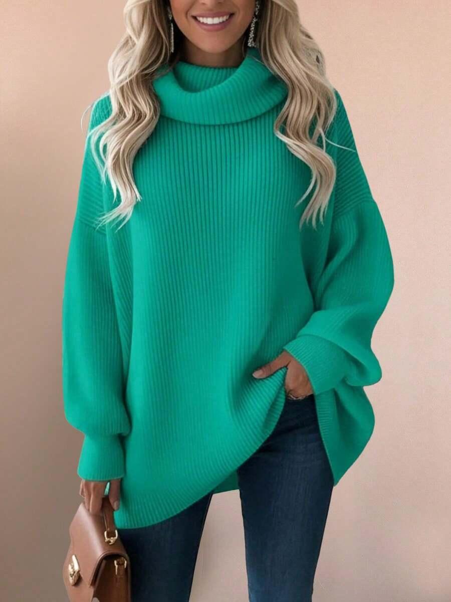 TURKUSOWY SWETER GOLF