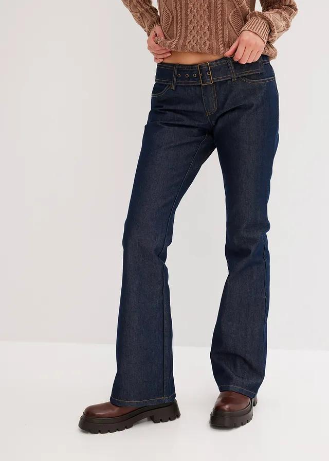 SPODNIE JEANS DZWONY 