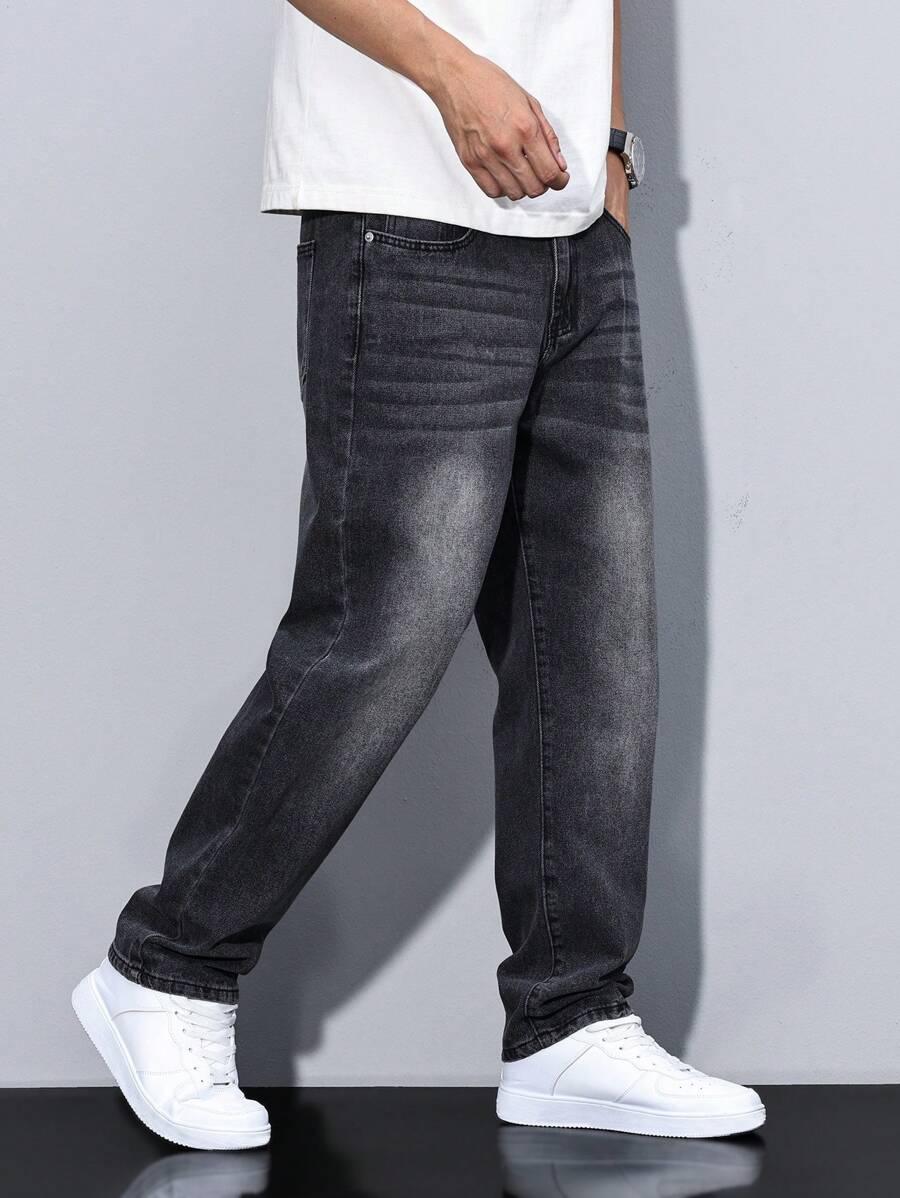 CZARNE SPODNIE JEANS