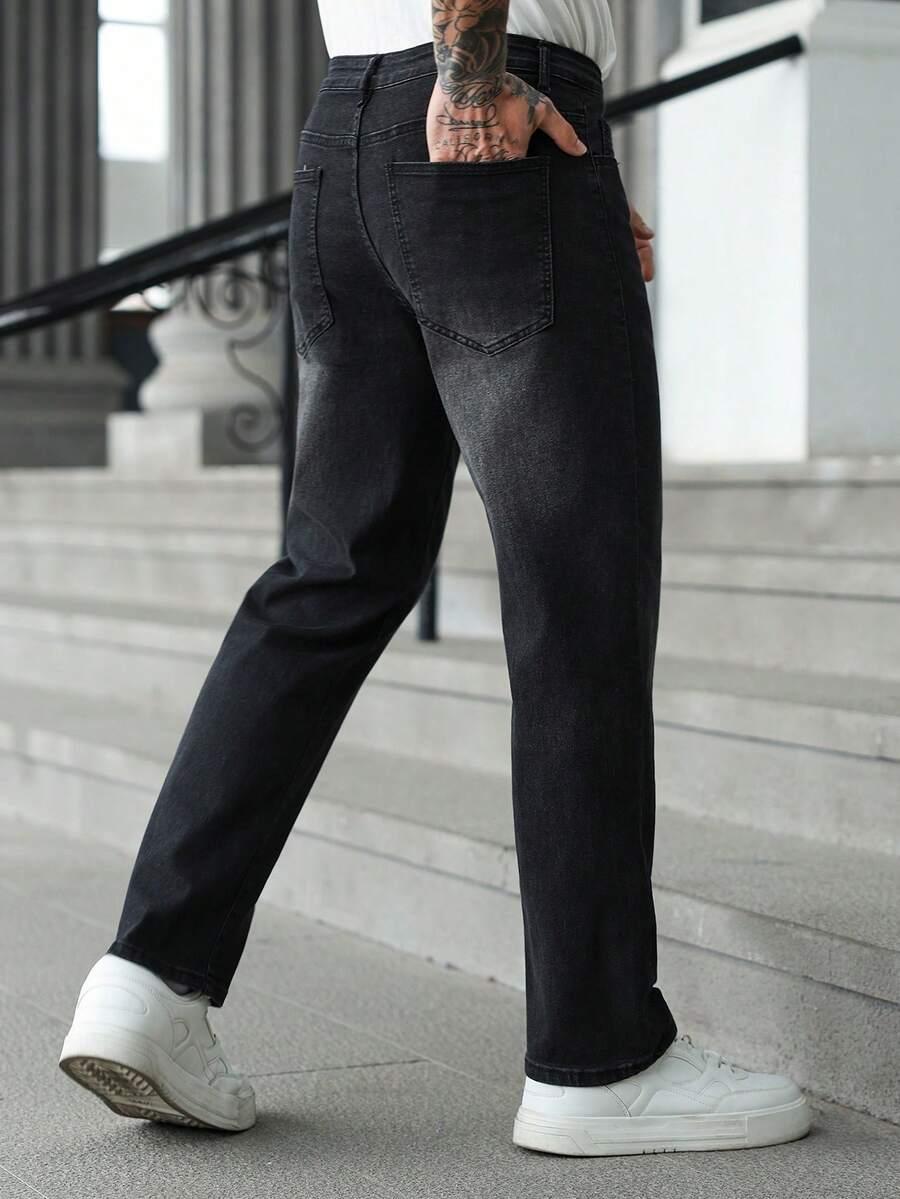 SPODNIE PROSTA NOGAWKA JEANS