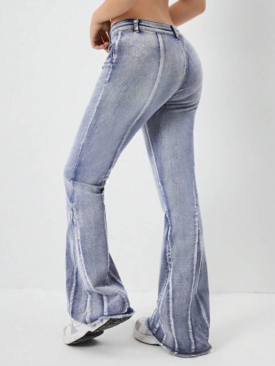 SPODNIE JEANSOWE DZWONY