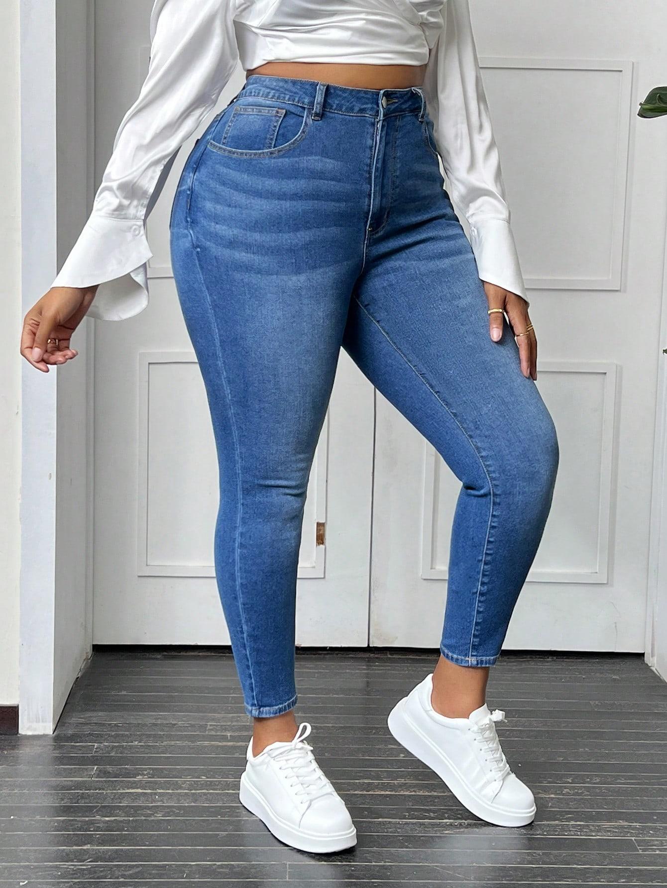 NIEBIESKIE SPODNIE JEANS