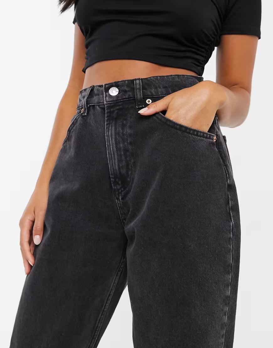 CZARNE SPODNIE JEANS