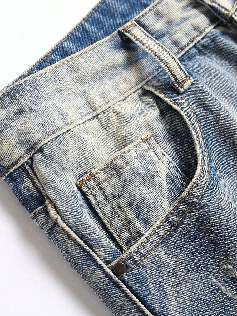 SPODNIE JEANSOWE Z PRZETARCIAMI