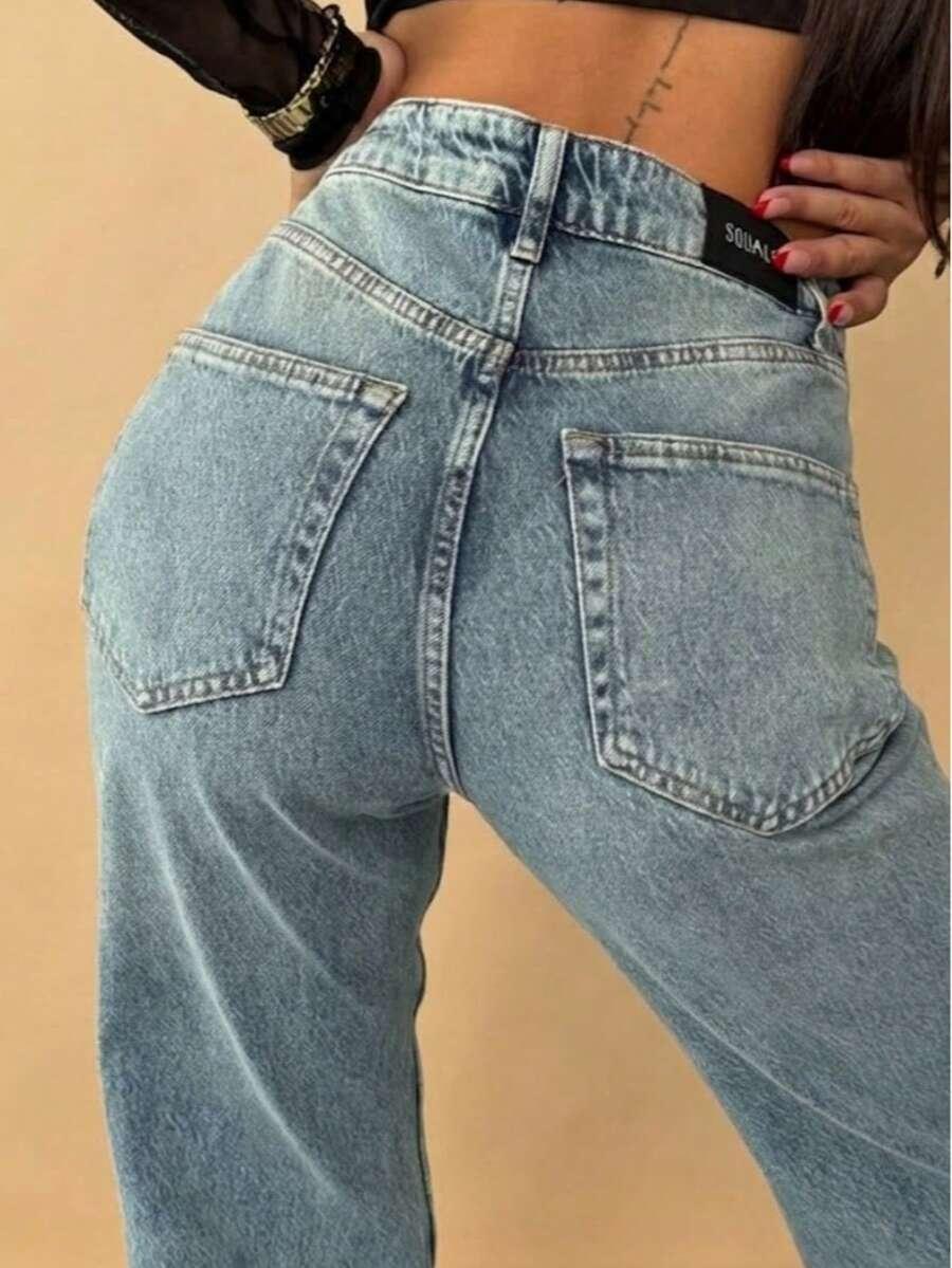 DAMSKIE JEANSY Z WYSOKIM STANEM 