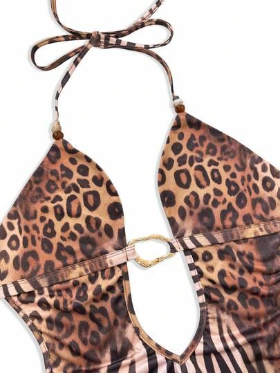 mini sukienka animal print